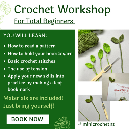 Crochet Workshop For Total Beginners (one session) in Auckland