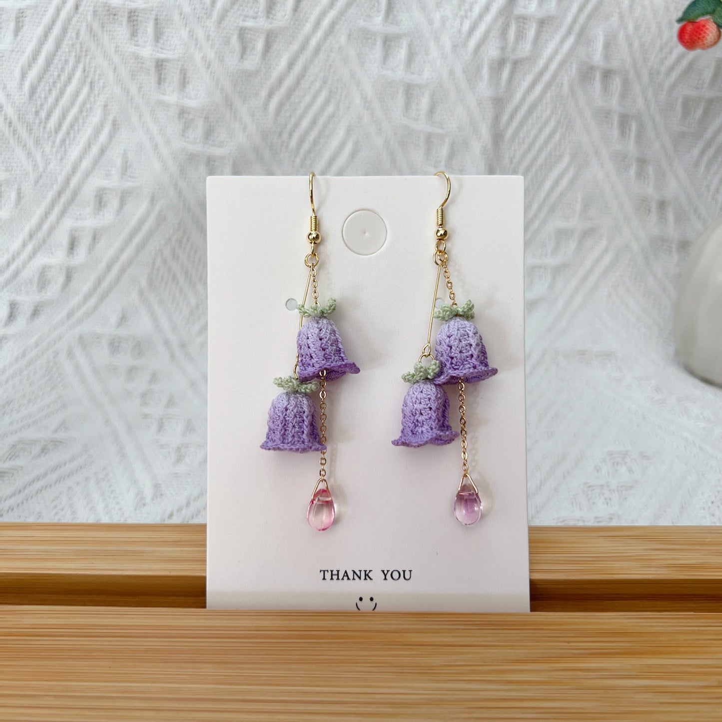 Micro Crochet Earrings | Bell Dangle | Handmade Drop Earrings | Unique Gift for Her