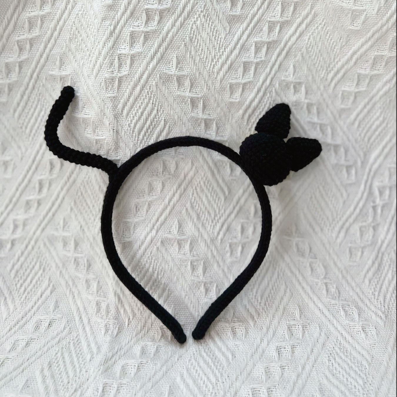Crochet Cat Headband Back