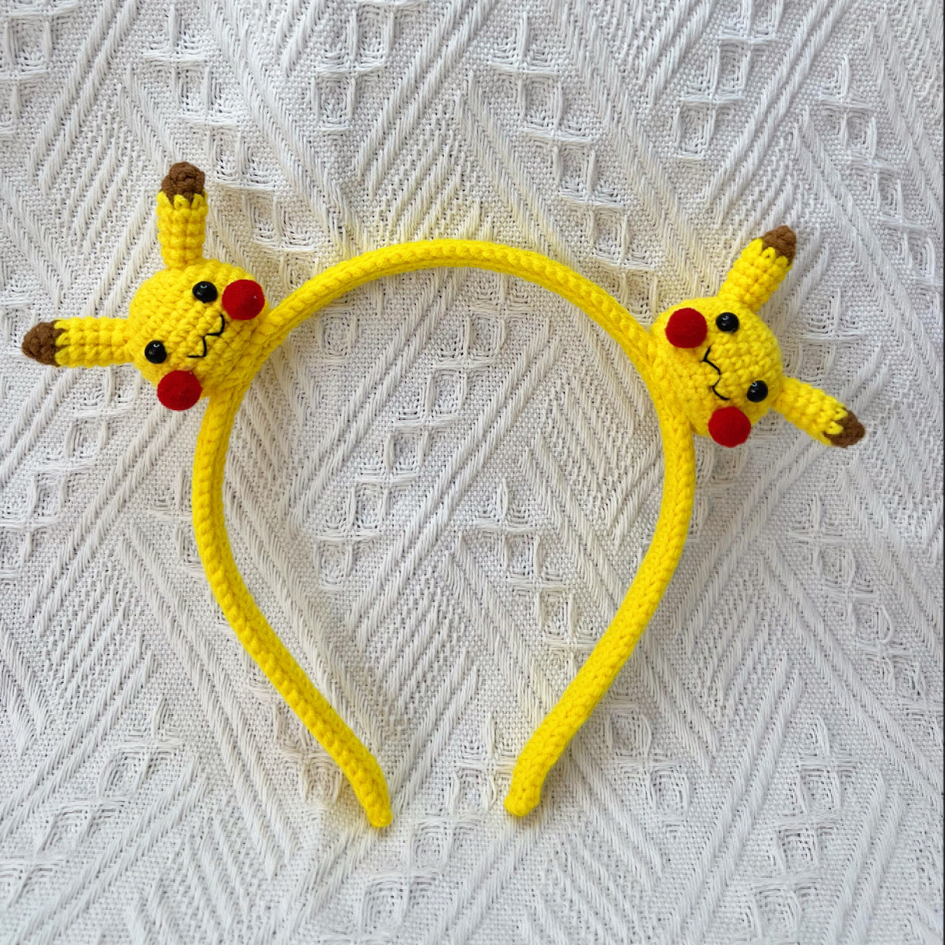 Crochet Pikachu Headband
