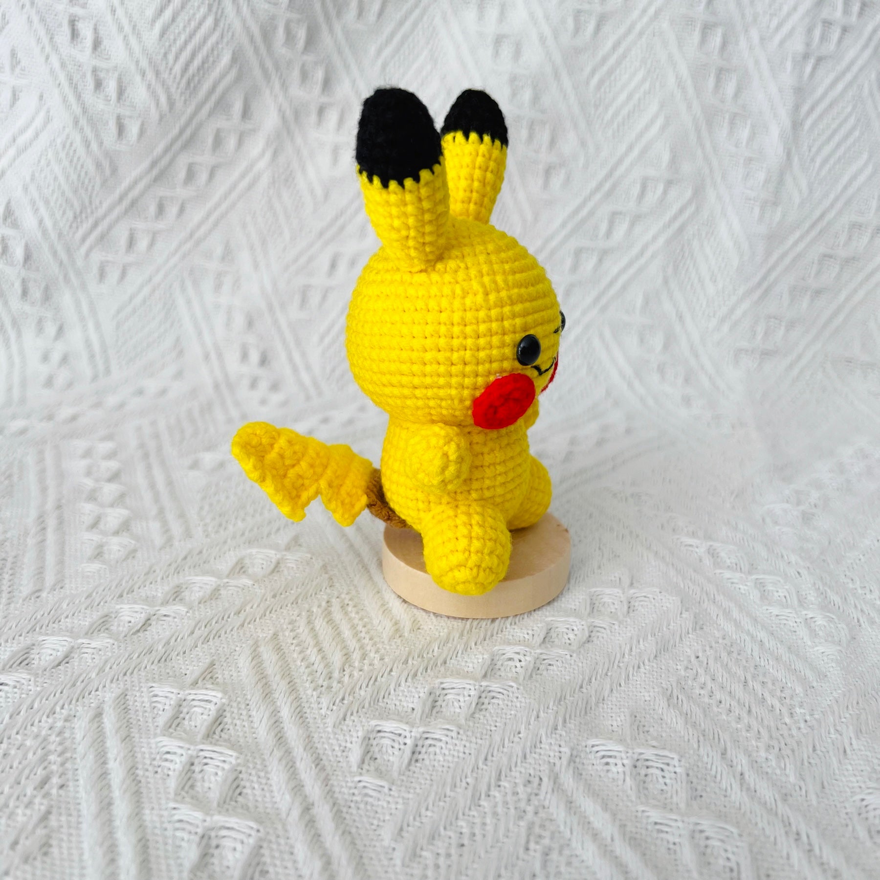 Crochet Pikachu Toy Side