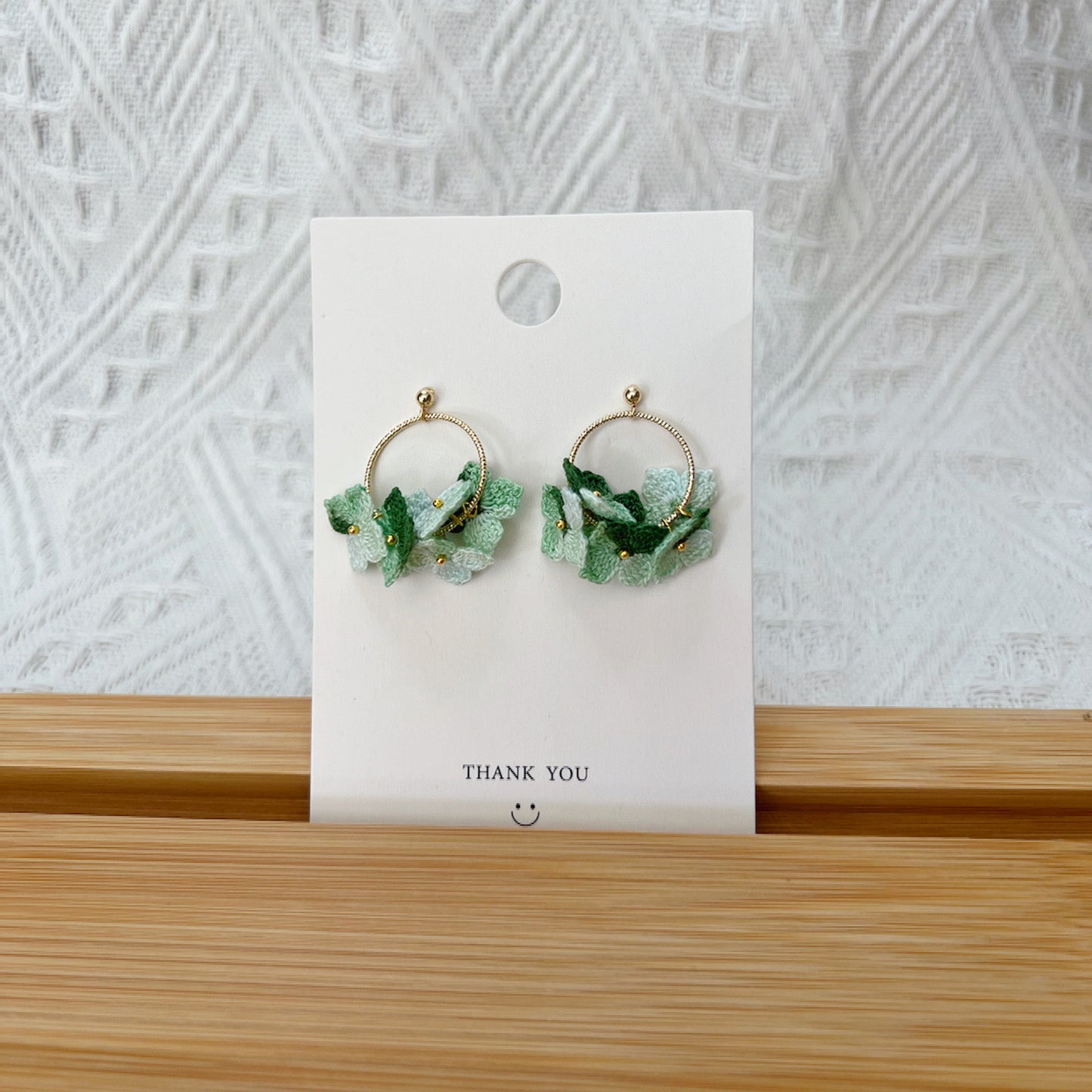 Mini Crochet Hydrangea Earrings | Hydrangea Dangles | Handmade Flower Earrings | Floral Earrings