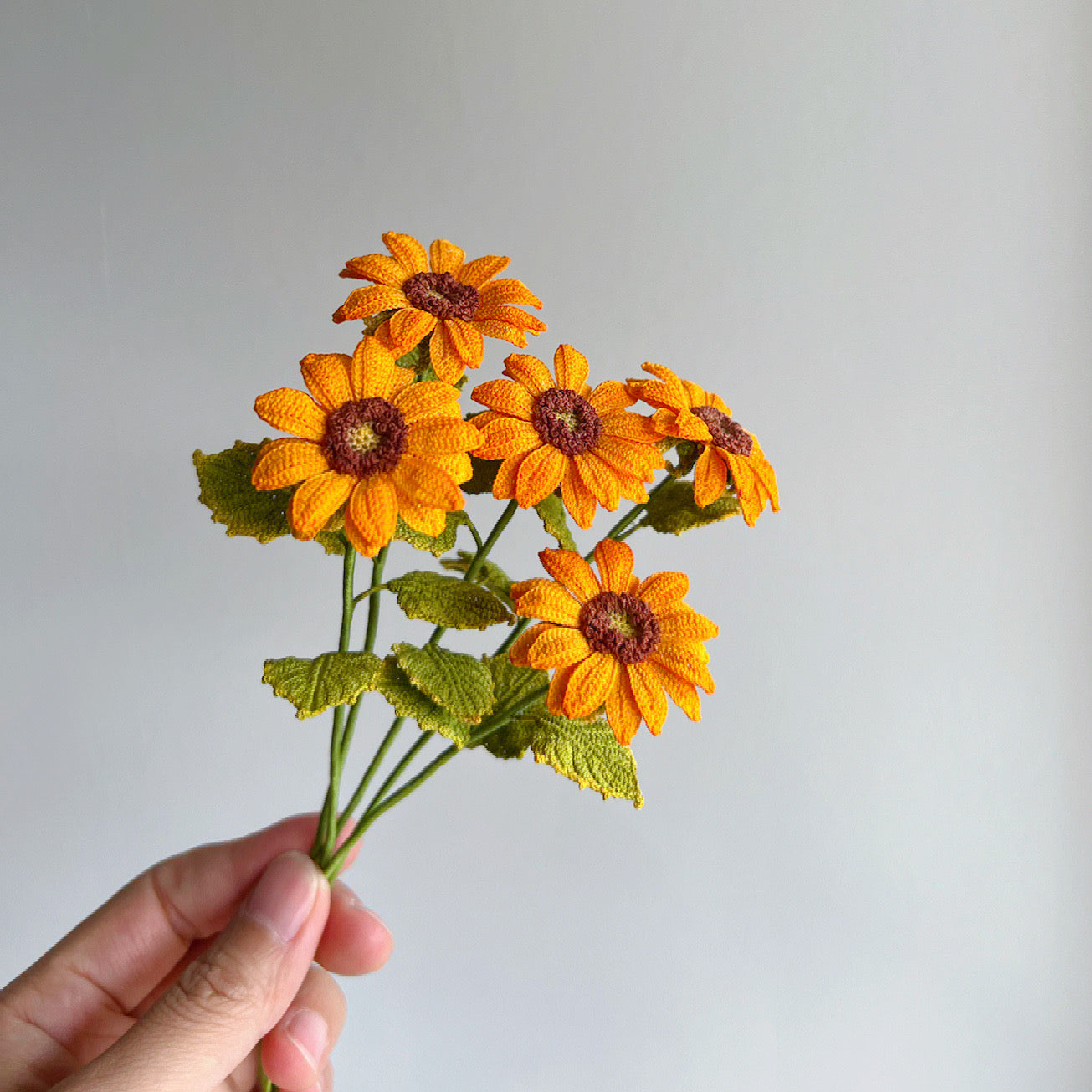 Micro Crochet Sunflower | Beautiful Mini Decor | Special Book Mark | Unique Gift for Her
