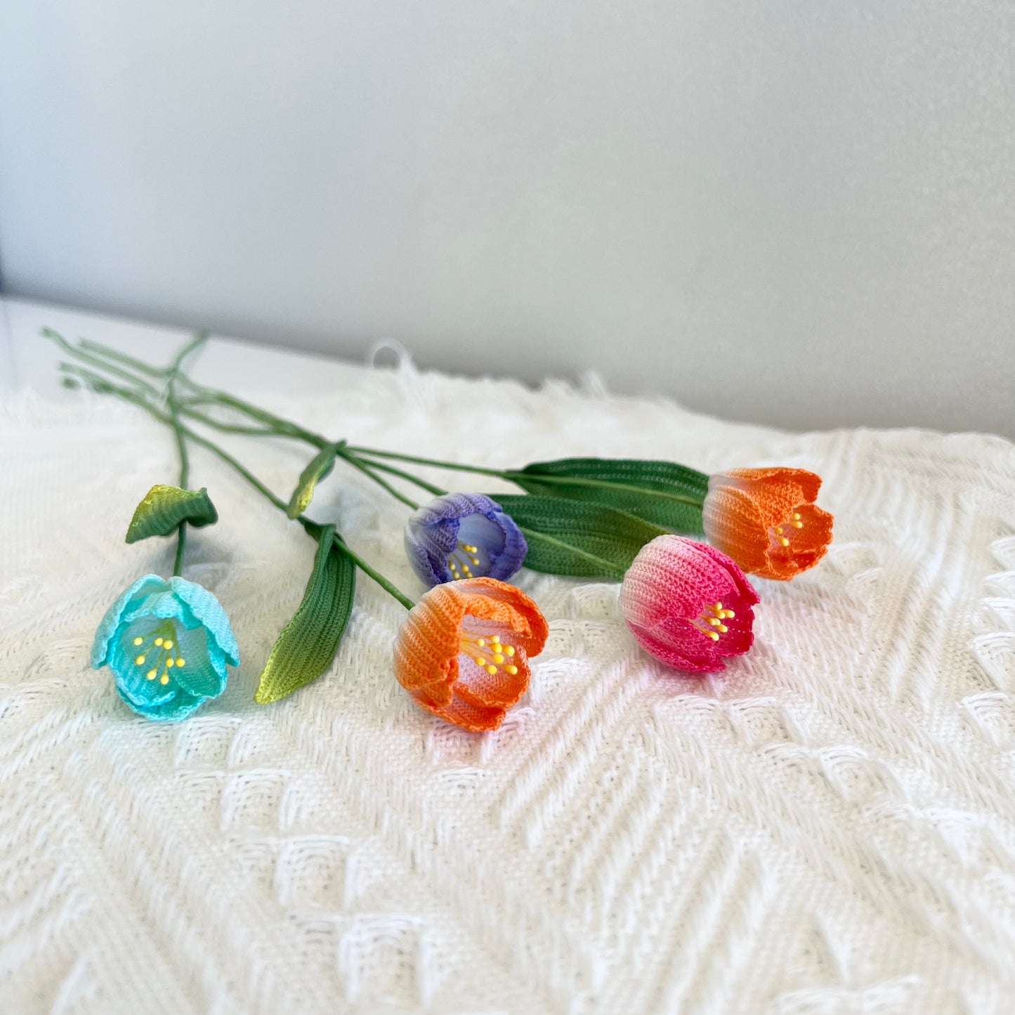 Micro Crochet Tulips | Tulip Flowers | Handmade Home Decor | Unique Gifts for Her